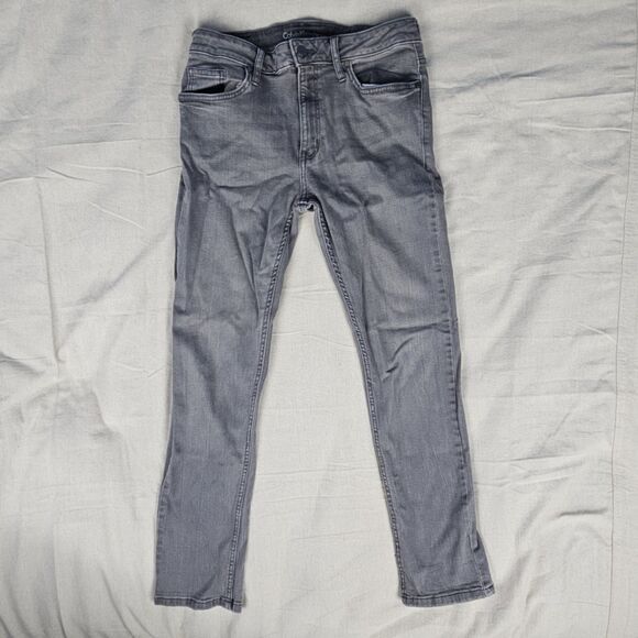 Calvin Klein Slim Boyfriend SZ 4 Jeans Women Gray Stretch Mid Rise Denim (29x27) - Picture 2 of 15